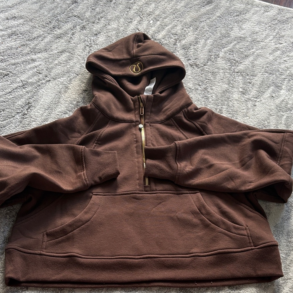 Brown Hoodie with Logo